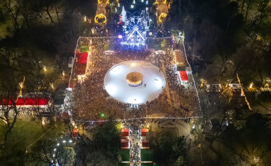 Feerie de iarnă la Galați